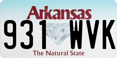 AR license plate 931WVK