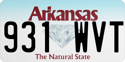 AR license plate 931WVT