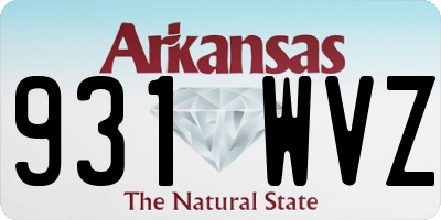 AR license plate 931WVZ