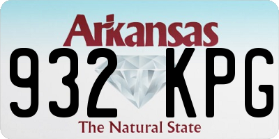 AR license plate 932KPG