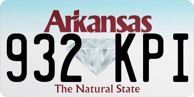 AR license plate 932KPI