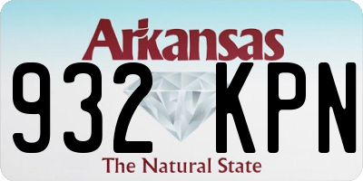 AR license plate 932KPN