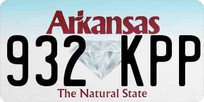 AR license plate 932KPP