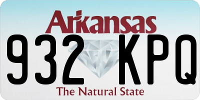 AR license plate 932KPQ