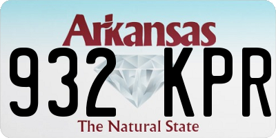 AR license plate 932KPR