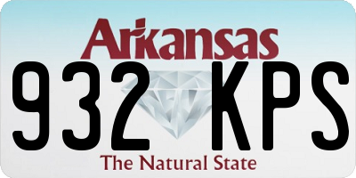 AR license plate 932KPS