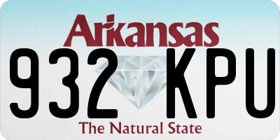 AR license plate 932KPU