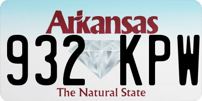 AR license plate 932KPW