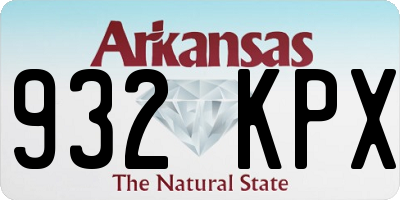 AR license plate 932KPX