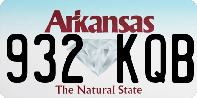 AR license plate 932KQB