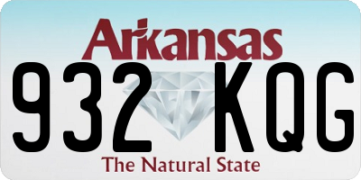 AR license plate 932KQG