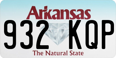 AR license plate 932KQP