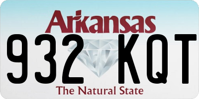 AR license plate 932KQT