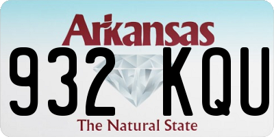AR license plate 932KQU