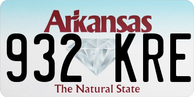AR license plate 932KRE