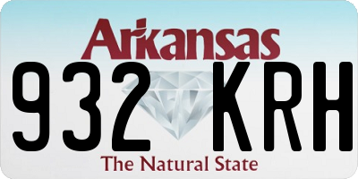 AR license plate 932KRH