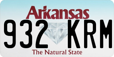 AR license plate 932KRM