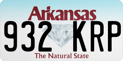 AR license plate 932KRP