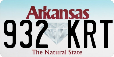 AR license plate 932KRT