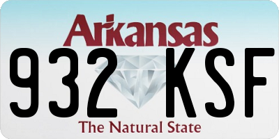 AR license plate 932KSF