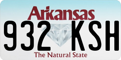 AR license plate 932KSH