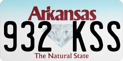 AR license plate 932KSS