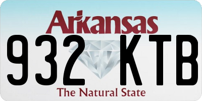 AR license plate 932KTB