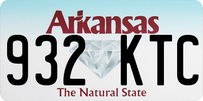 AR license plate 932KTC