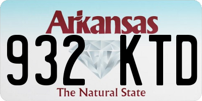 AR license plate 932KTD