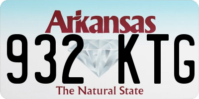 AR license plate 932KTG