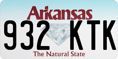 AR license plate 932KTK