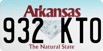 AR license plate 932KTO