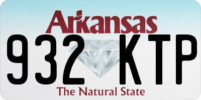 AR license plate 932KTP