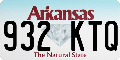AR license plate 932KTQ
