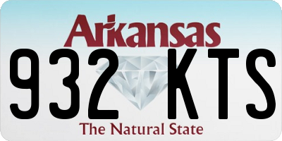 AR license plate 932KTS