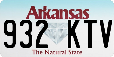 AR license plate 932KTV