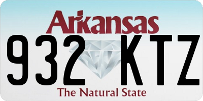 AR license plate 932KTZ