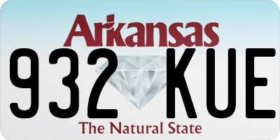 AR license plate 932KUE