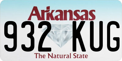 AR license plate 932KUG