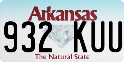 AR license plate 932KUU