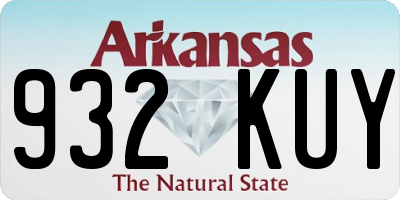 AR license plate 932KUY