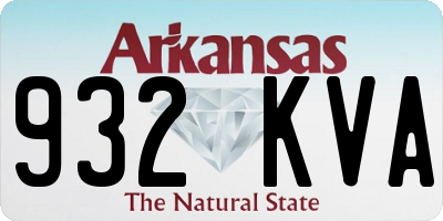 AR license plate 932KVA