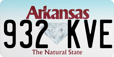 AR license plate 932KVE