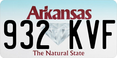 AR license plate 932KVF