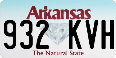 AR license plate 932KVH