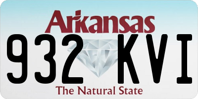 AR license plate 932KVI