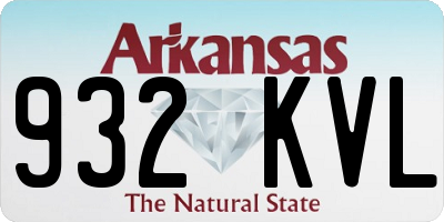 AR license plate 932KVL