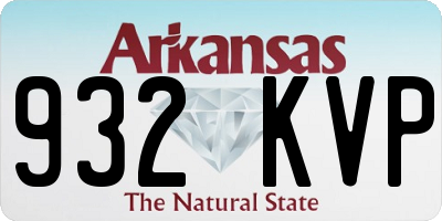 AR license plate 932KVP