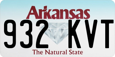 AR license plate 932KVT