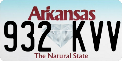 AR license plate 932KVV